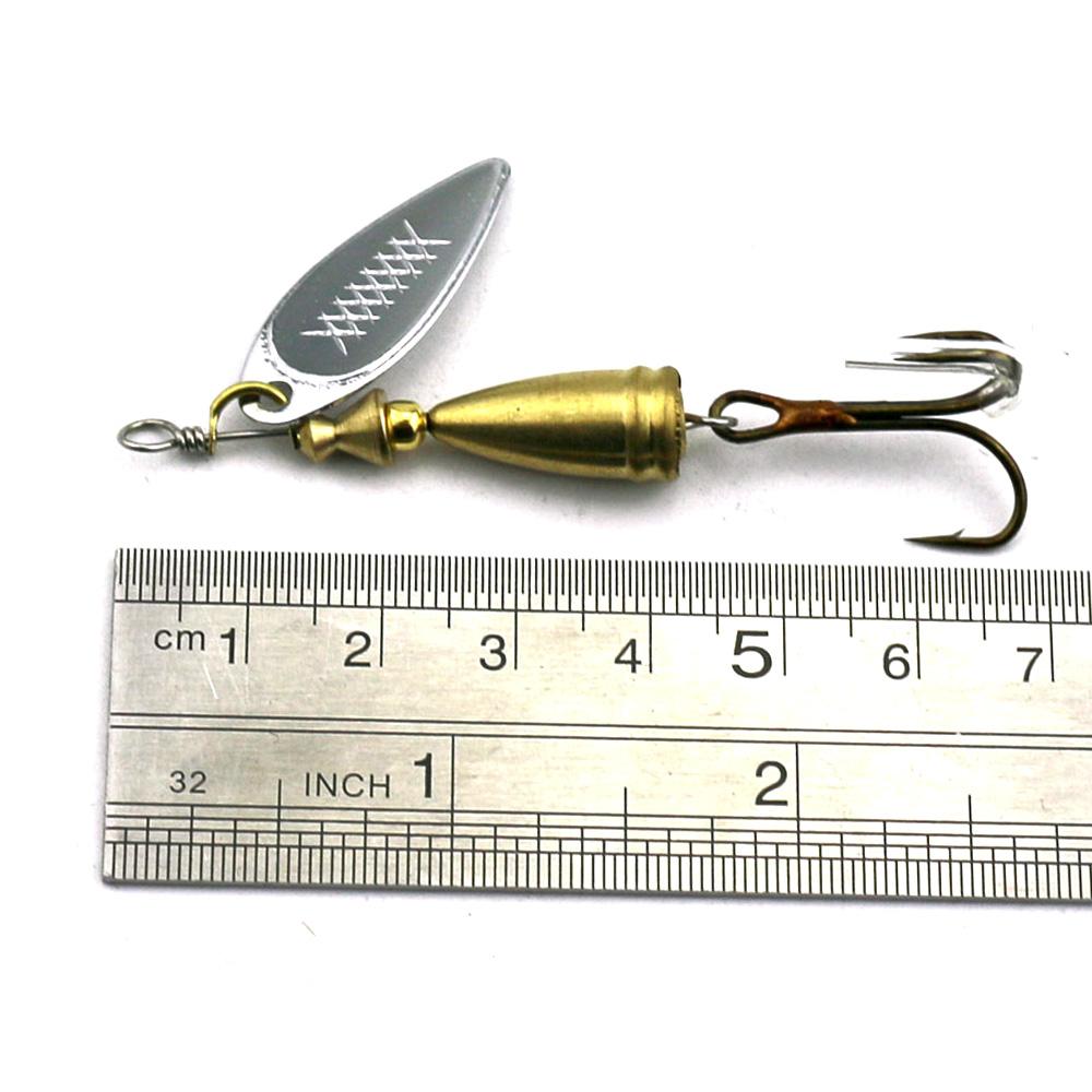 7.3G Fishing Sequin Bait Metal Spoon Lure, Hard Spinner Paillette blade bait Hard Bait