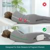 Memory Foam Knee Pillow, Knee Pillow for Side Sleepers, Leg Pillows for Sleeping Blood Circulation, Elevation for Spine Aligning