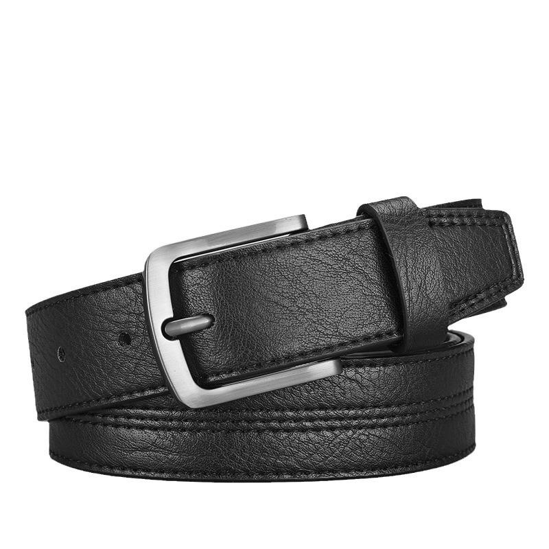 Men'S Belt Alloy Pin Buckle Belt Classic Casual Belt Men'S Belt