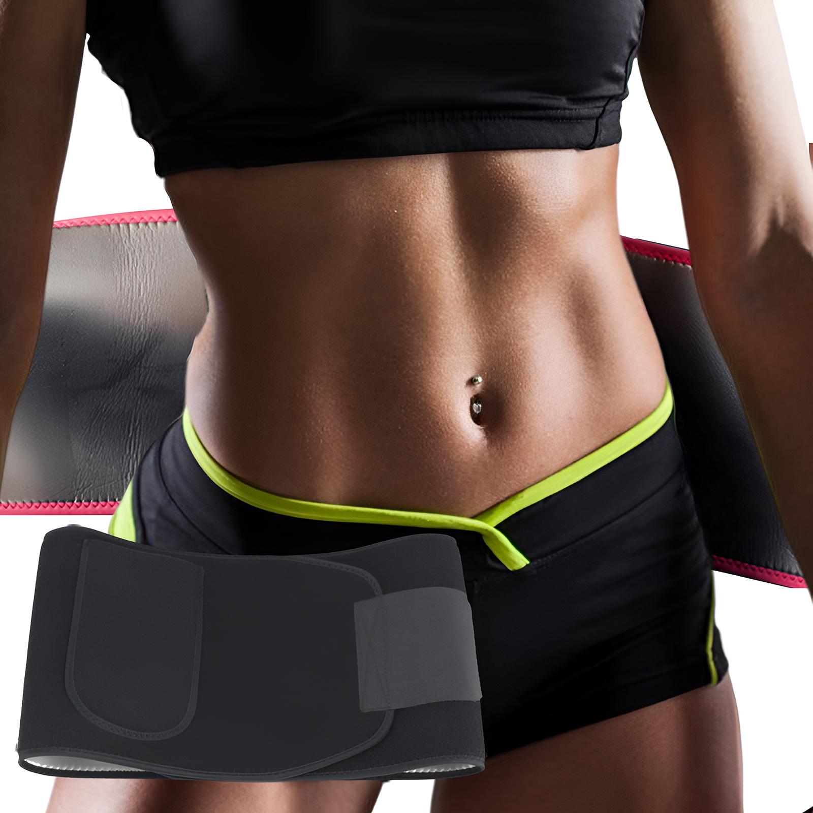 

Waist Trimmer Belt With Built-in Pocket For Men Women Sweat Band Waist Protection For Yoga Fitness Weight Lifting L#1