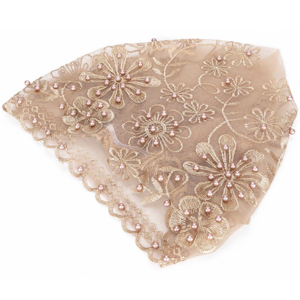 Muslim Turban Cap Light Weight Breathable Fabric Women Muslim Headscarf Suitable for Daily Wear Performances