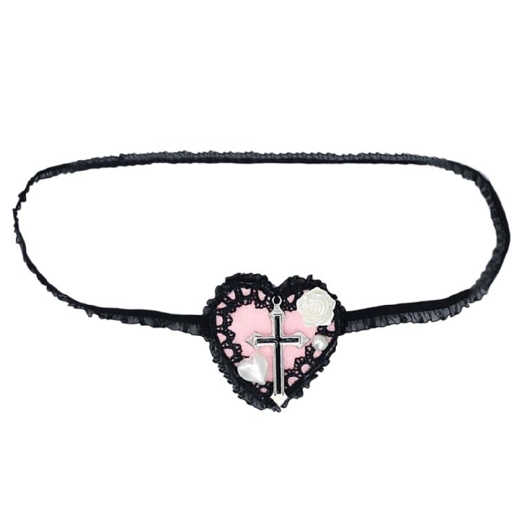 

Lolit Eye Patch Gothics Eyepatch Heart Eyepatch Lolit Eye Mask- Single Eye Mask-