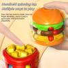 1pc Burger & Fries 360° Rotating Decompression Toy - Colorful Fast Food Shapes, Boosts Logical Thinking, Relax Puzzle for Youngsters & Adults