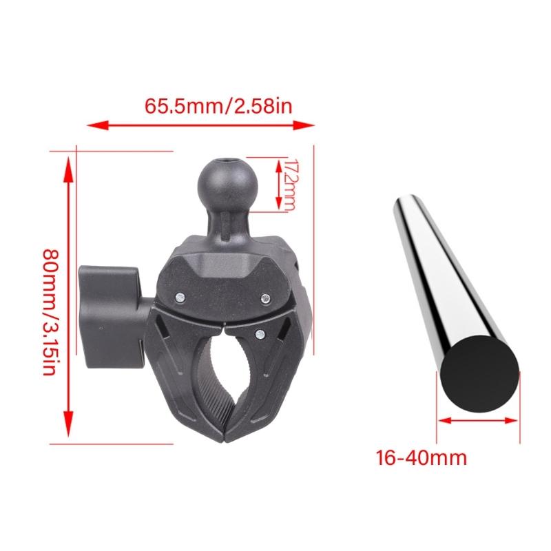 Universal 17mm Ball Joint Phone Mount Bracket 16 To 40mm Bike Handlebar Adapters for Bike Motorcycle Handlebars