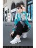 2025 Spring Kids Solid Color Soft Sole White Leather Sports Shoes