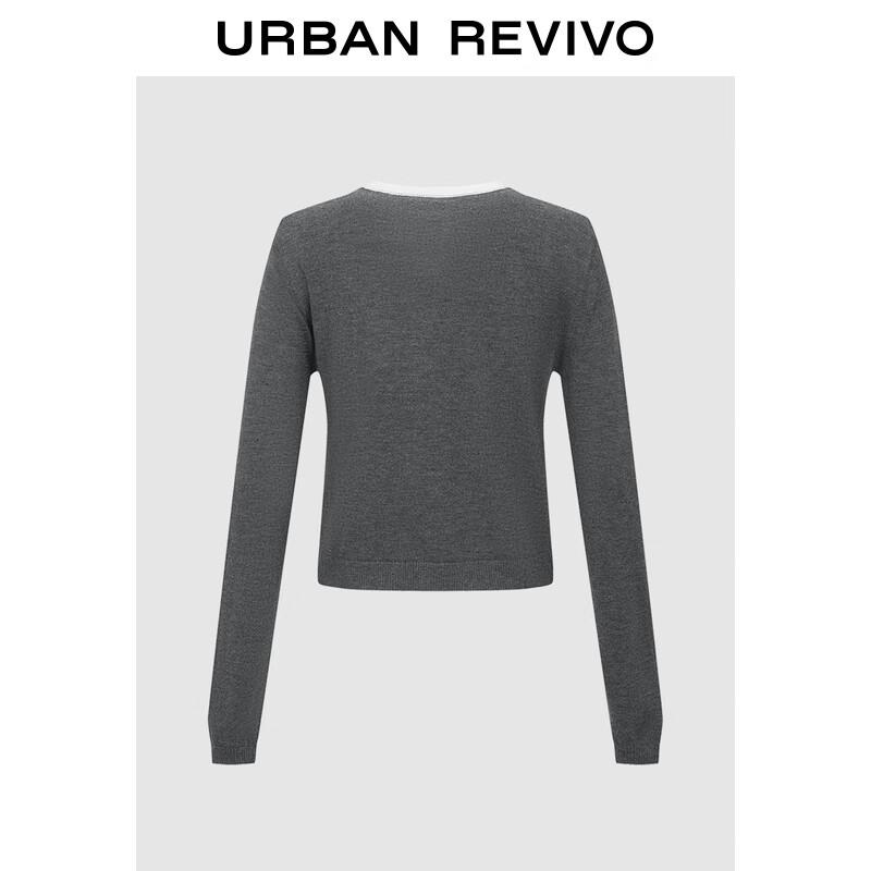 UR Women s Winter Faux Two-Piece Knit Cardigan L
