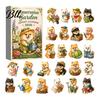 Dog Ornaments Advent Calendars 2026, Cute 24 Days Christmas Countdown Decorative Hanging Calendar, 2D Acrylic Collectible Figures for Lovers,