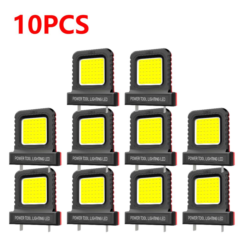1-10PCS LED Power Tool Parts For Makita For Milwaukee For Bosch For DeWALT For Parkside For Hitachi Lithium Battery Work Lamp
