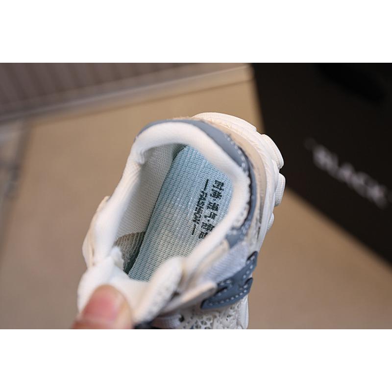 Summer new baby shoes boys' breathable single mesh shoes toddlers girls' dad shoes soft sole non-slip walking shoes