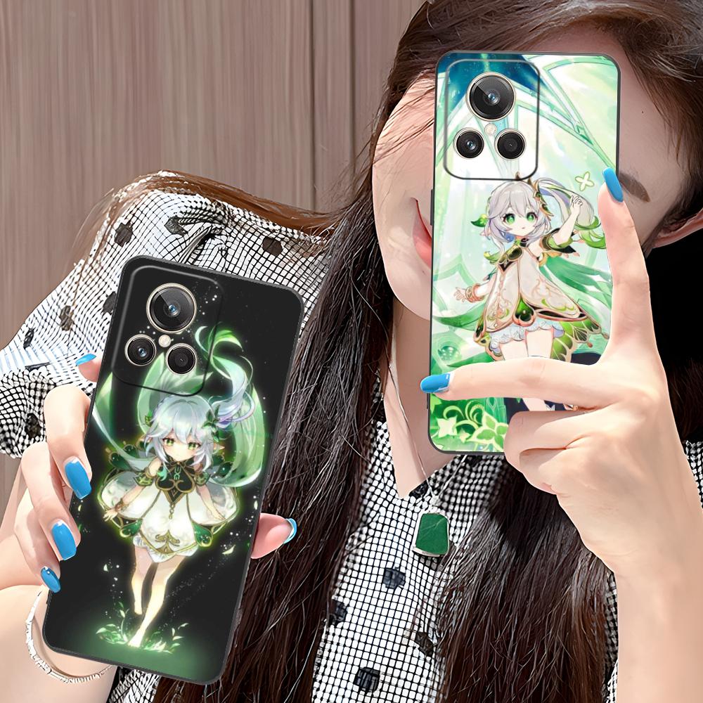Game GI Nahida Matte TPU Mobile Phone Case for Realme GT 8 Neo Pro C75 73 71 C67 65 C55 53 C35 31 C20 15 Colorful Cover