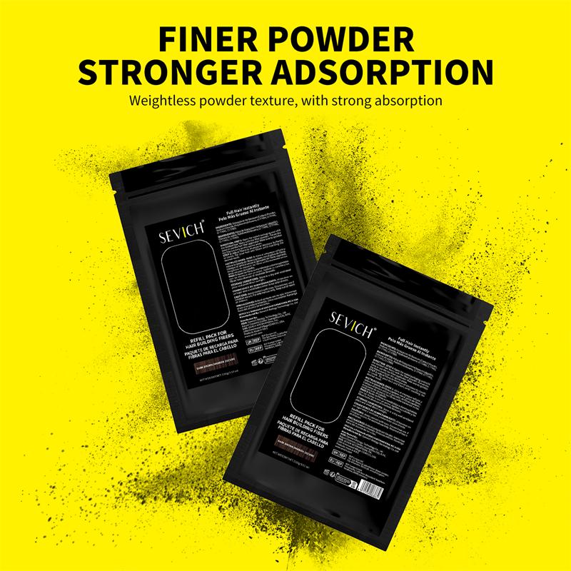SEVICH 100g Hårfibre Refillpose Keratin Øyeblikkelig Hårvekst Pulver Hårbyggende Fiber Hårvekstpulver Produkt mot Hårtap