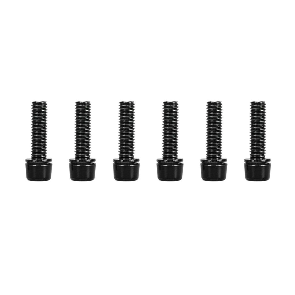 6pcs Bicycle Stem Screws Professional M5x18mm Aluminum Alloy Bike Handlebar Stem Screws for