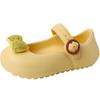 Fashion High-end Sense One-word Buckle Single Shoes Girls Mary Jane Cool Slippers Summer Wear EVA Non-slip Bag Head Sandals