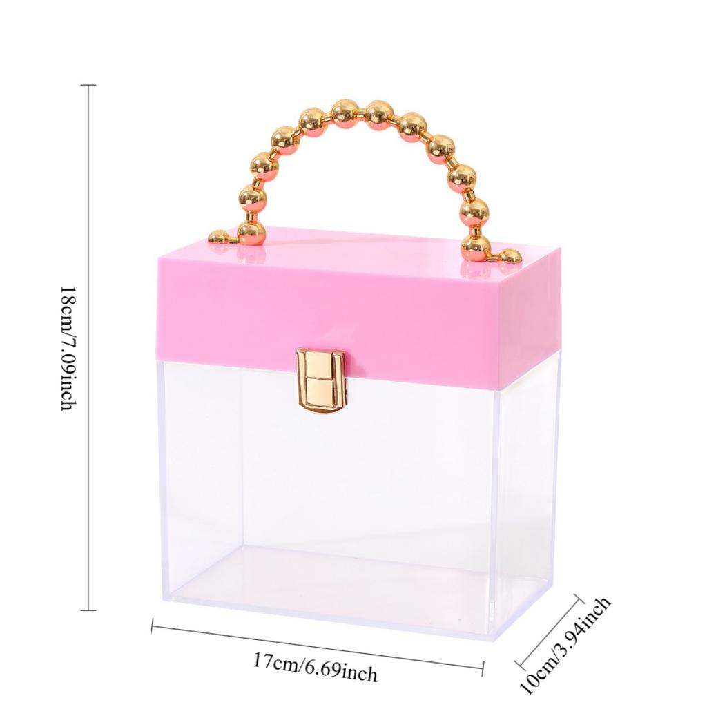 Clear Acrylic Plastic Jewelry Box Storage Box Cube Containers with Lids for Candy Pill and Tiny Jewelry and Chocolates Acrylic Candy Boxes