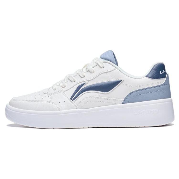 

Новая коллекция LiNing Yuanbao Нескользящая амортизация Износостойкие низкие кеды для скейтборда Мужские Бело-синие AGCT339-4 42