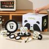 Shuixian New Panda 12-Piece Ceramic Dining Set for Two