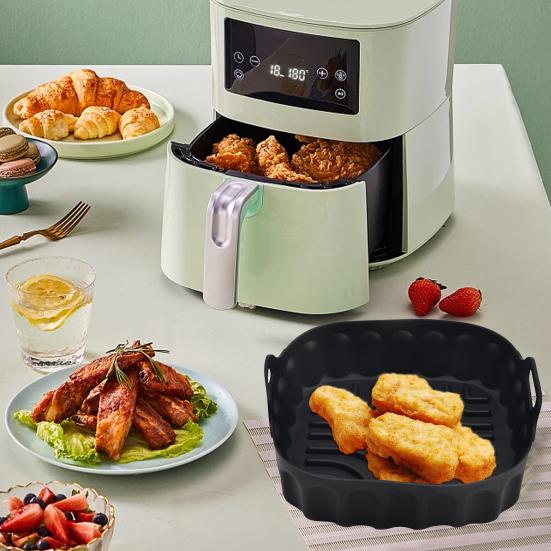 Reusable Baking Pan Non-Stick Waterproof Cooking Square Silicone Fryer Liner Grill Baking Pan Mat Kitchen Accessories