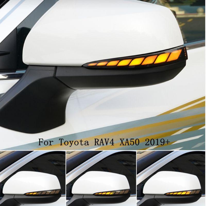 Dynamic Turn Signal Light For Toyota RAV4 XA50 Side Mirror Marker Light Sequential Indicator Lamp