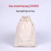 Grande Borsa con Coulisse in Tela di Cotone Beige per Stampa Logo Personalizzato