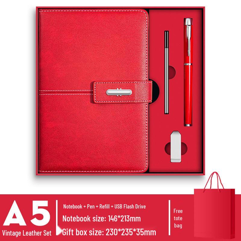 Elegant Business Notebook Gift Set - Office, Meeting, Study, Corporate Souvenir