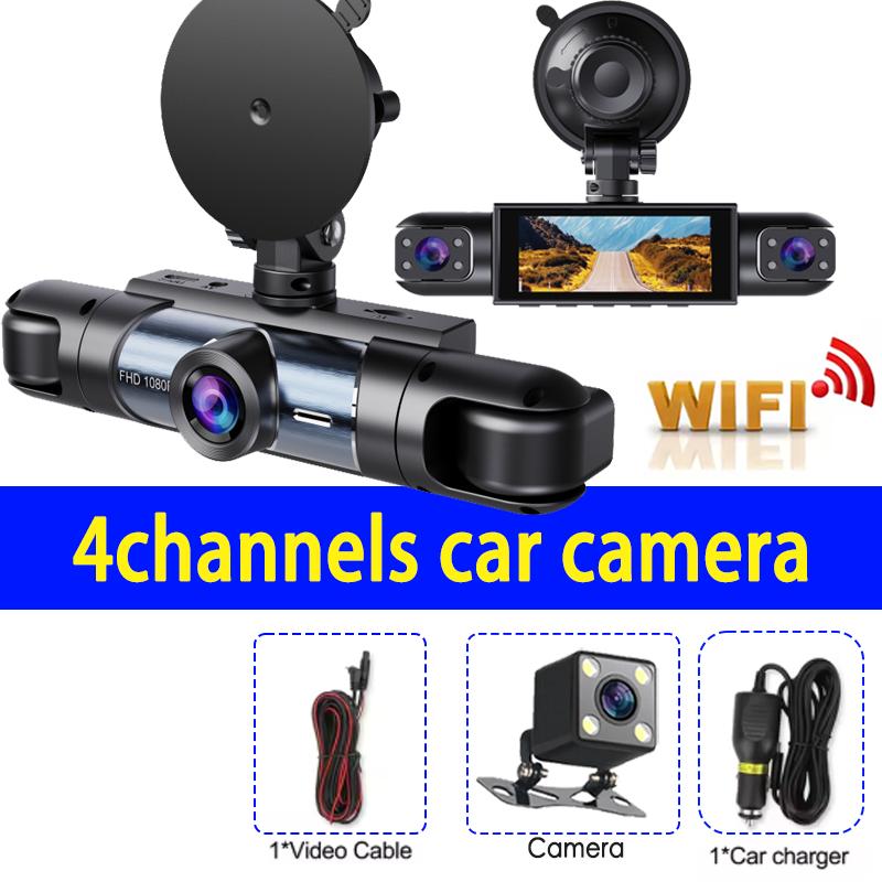 New 360° Car Camera 4Lens 1080P Dash Cam auto Night Vision car recording camera Car DVR Front Rear View Camera Casr accessory