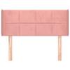 Headboard with Ears Pink 103x16x78 88 Cm Velvet
