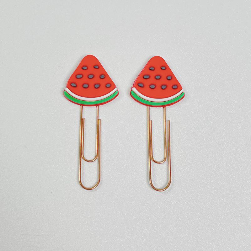 Rose Gold Creative Cartoon Metal Paperclip – Cute Irregular Bookmark Gift for Students