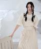 Eipeuleonwei Nudy Pleats Apron Dress Size 2