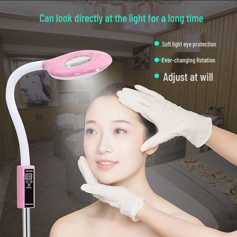 LED Eye-Friendly Tattoo & Nail Art Lamp: Desk & Floor Light for Cosmetic and Eyelash Extension