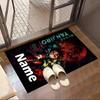Custom Name Personalized Demon Slayer Print Carpet, Versatile Home Decor Rug, for Playroom, Apartment, Balcony, Entryway, Hallway Gift