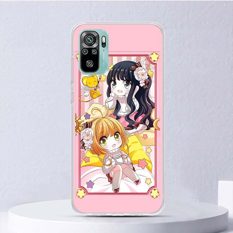 CardCaptor Sakura Anime Soft Case For Xiaomi Redmi Note 14 13 12S 11S 10S 12 Pro Plus Phone Cover 11 10 11E 11T Note14 Shell Coq