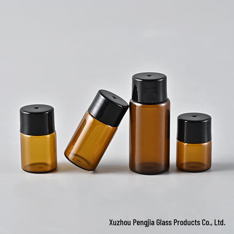 Amber Light-Blocking 3ml Mini Perfume & Essential Oil Sample Bottle