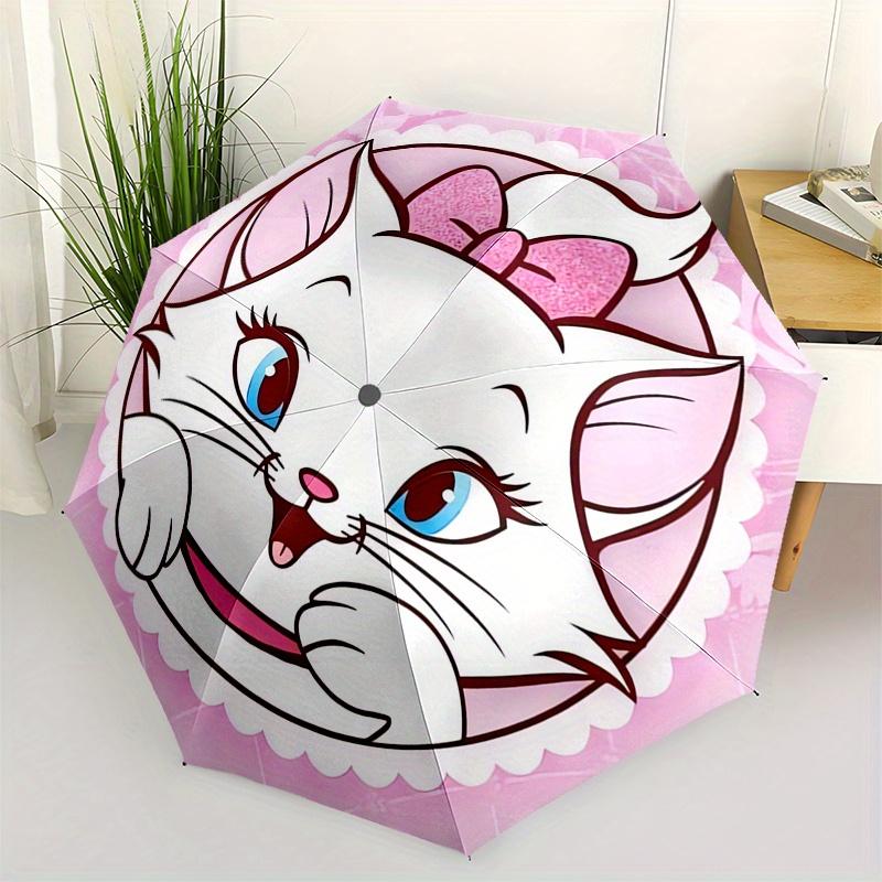 

Aristocats,Marie Automatic Opening and Closing Umbrella - 8-rib Folding Design, Lightweight and Portable, Suitable for Daily Business Use, P