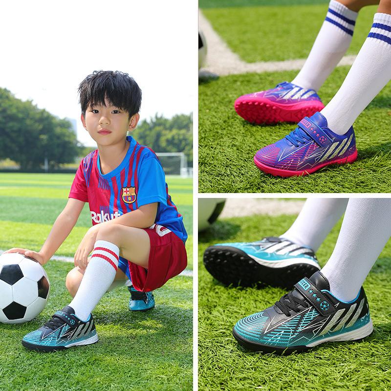 Children's Professional Football Shoes Broken Nail Sports Shoes Primary School Students Training Shoes Non-slip Football Shoes Factory Foreign Trade