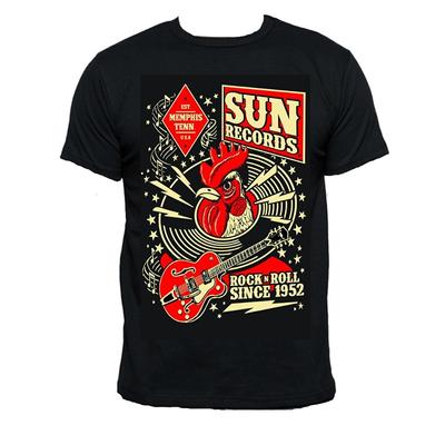 Sun Records Steady Rockabilly Hop Tişört Siyah