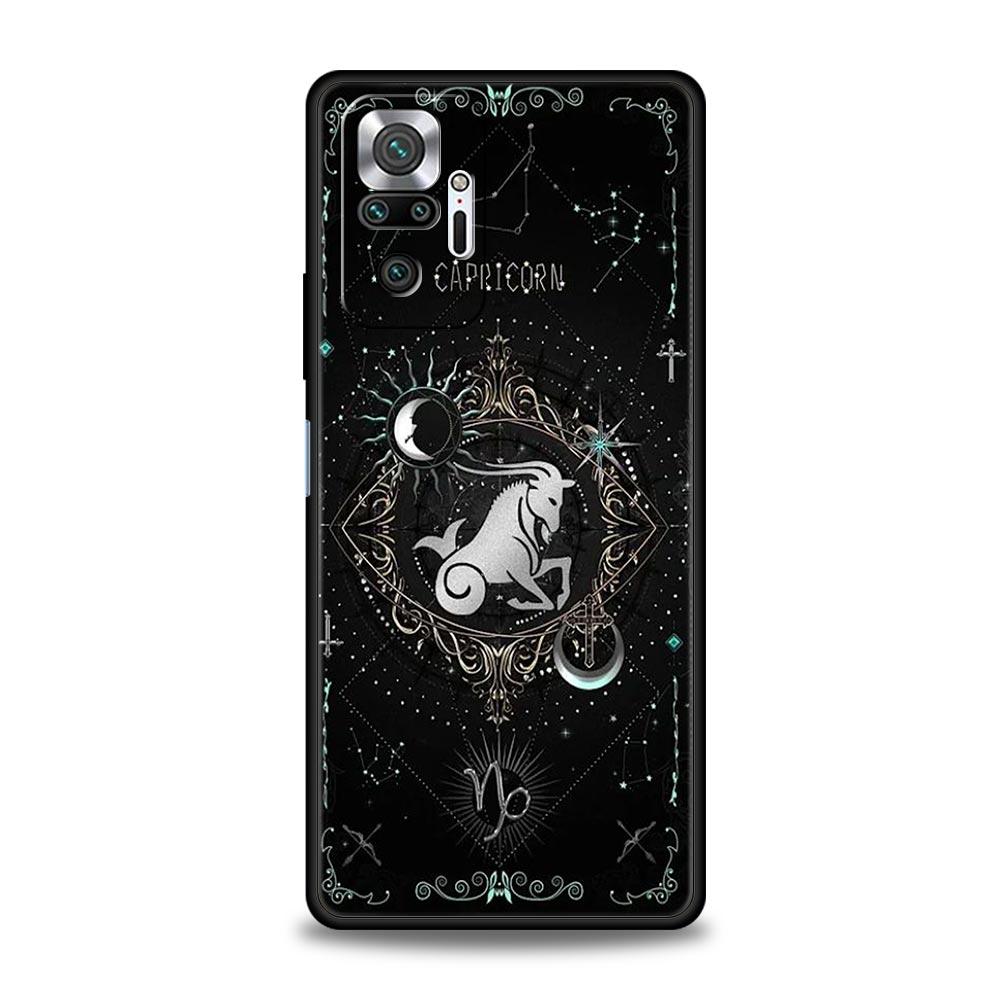Constellation Phone Case For Xiaomi Redmi Note 14 13 5G 10 11 12 Pro Plus 4G 14C 13C 12C 10C Black Cover