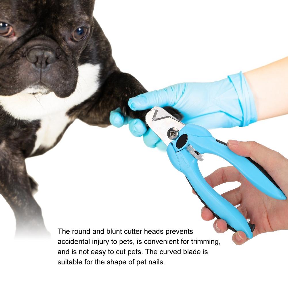 Haustier Hund Katze Universal Verstellbare Nagelschere Knipser Zubehör mit Komfortablem Griffblau
