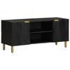 VidaXL TV Stand Black 105x33x46 Cm Engineered Wood, TV Stand, TV Unit, Media Unit, TV Bench, Hi-fi Unit, 4017648