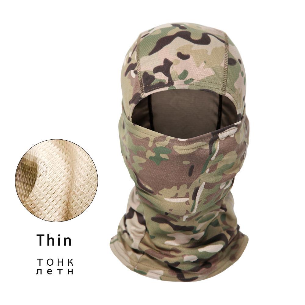 Camouflage Plus Velvet Warm Motorcycle Riding Balaclava