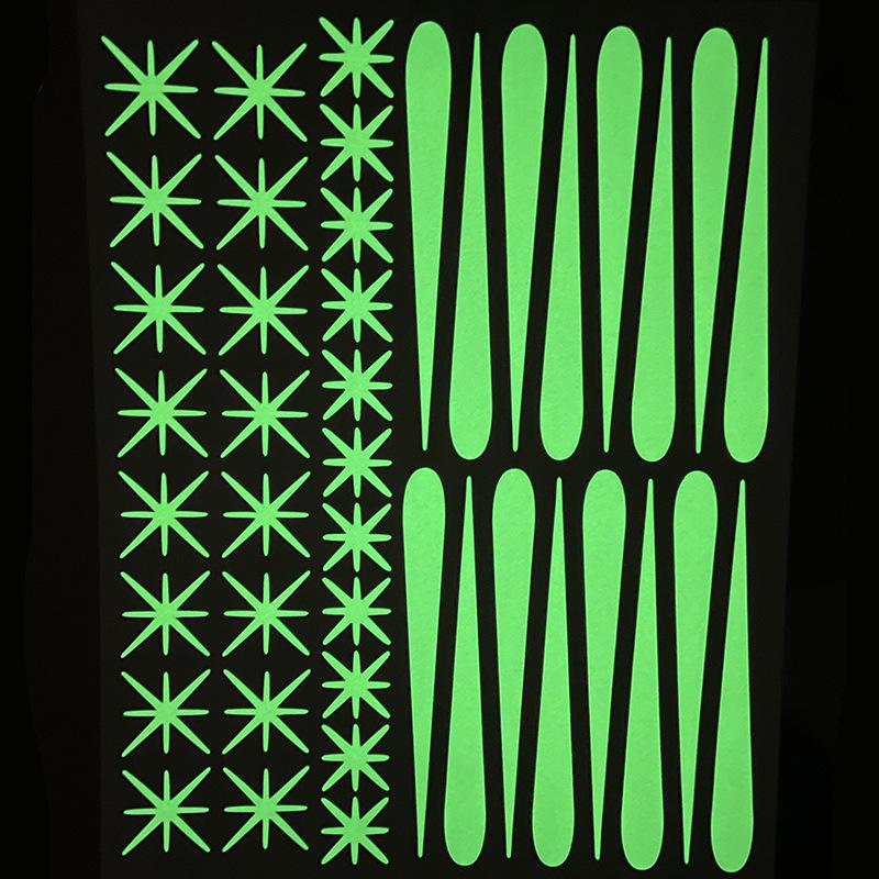 

Светящиеся в темноте наклейки на стену «Звезда и Луна» для детских комнат - Флуоресцентные наклейки «Падающие звезды и горошек»