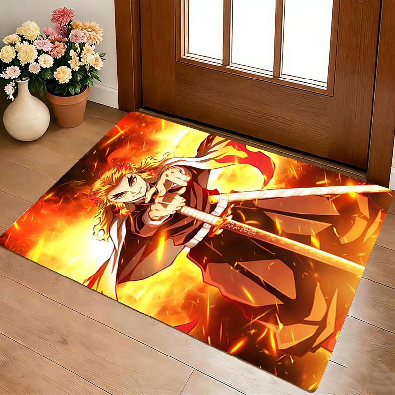 Flame Warrior Living Room Nonslip Area Rug Soft Carpet For Bedroom Game Playroom Sofa Office Home Decor Doormat Christmas Gift C926356