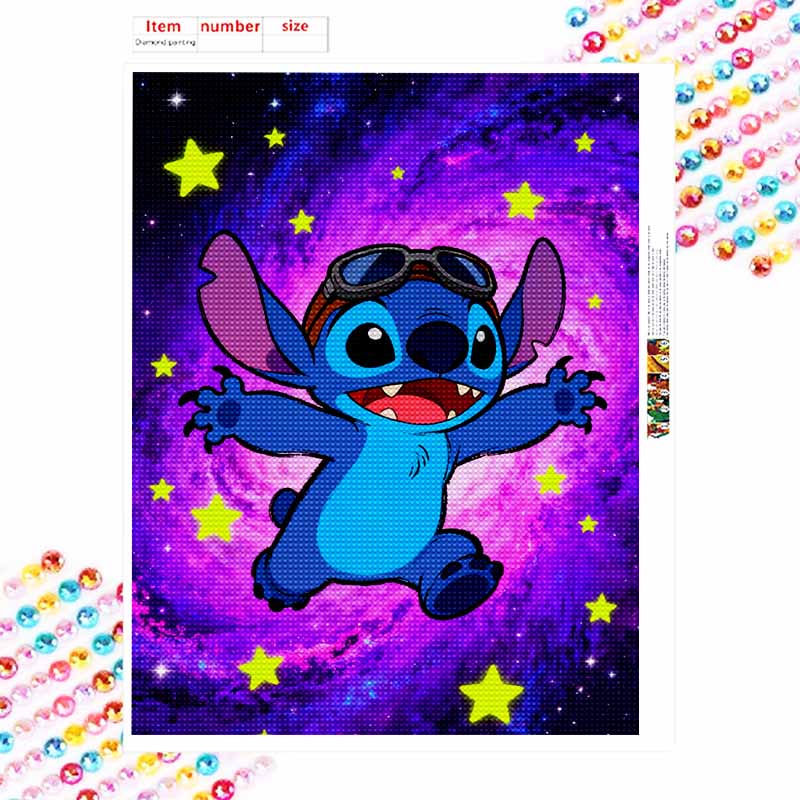 Disney 5d Diamond Painting, Stitch Diamond Art Painting Diy Handmade Sticker Gift, Home Decoration Painting