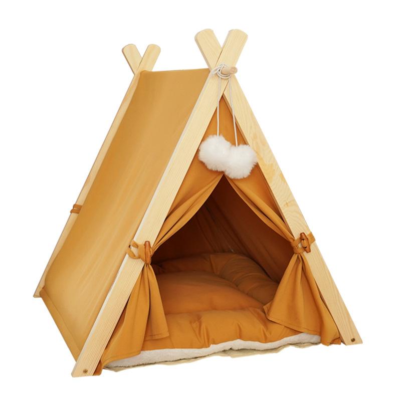 Husdjurstält boet Canopy Design Japansk och koreansk stil kabin kattsand Lyxmodeller för hundar och katter