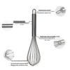 Stainless Steel Handheld Whisk - Egg Beater & Cream Whipper