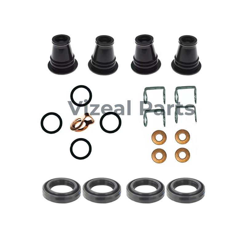 Kit Guarnizioni Coperchio Bilancieri Valvole Rondelle Iniettori YD25 Per Nissan Navara D40 Pathfinder R51 YD25 YD25DDTI