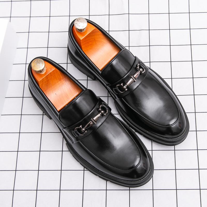 Dress Shoes Man High Quality Social Leather Brogues Shoes For Men British Business Formal Leather Shoes Men Wedding Leather Shoe