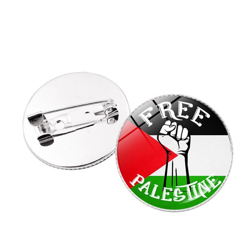 Premium Zinc Alloy Palestine Flag Brooch Pin Unique And Stylish Accessory For Bags And Jewelry Wholesale
