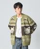 Dimiteulibeullaeg 2Way Essential Heavyweight Nordic Cardigan_Olive
