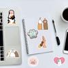 61pcs Cat Paw Stickers, Cute Paw Print Stickers Funny Funimost Vinyl Waterproof Stickers for Water Bottle Laptop