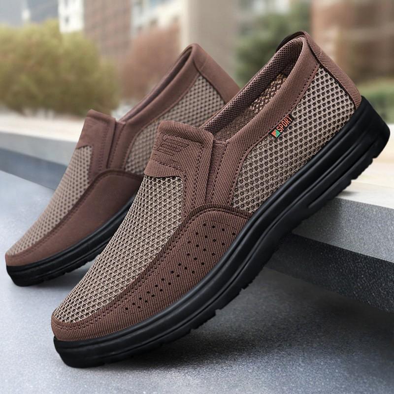 Men's shoes summer casual shoes new shoes men's cloth shoes solid color versatile breathable